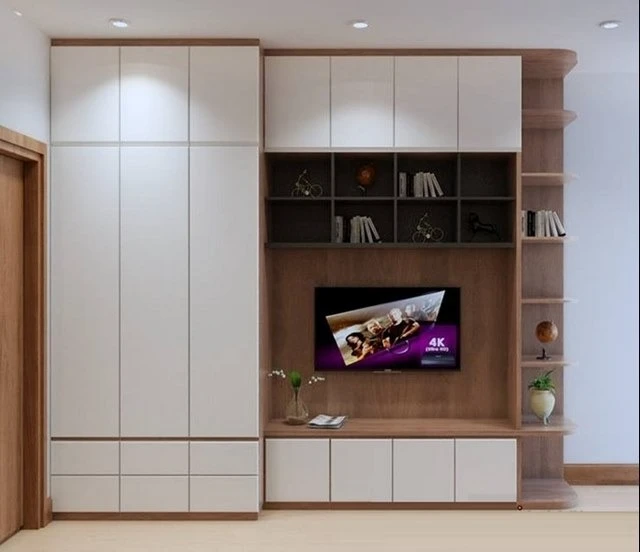 Tủ quần áo kết hợp kệ chứa đồ Tủ quần áo kết hợp kệ chứa đồ