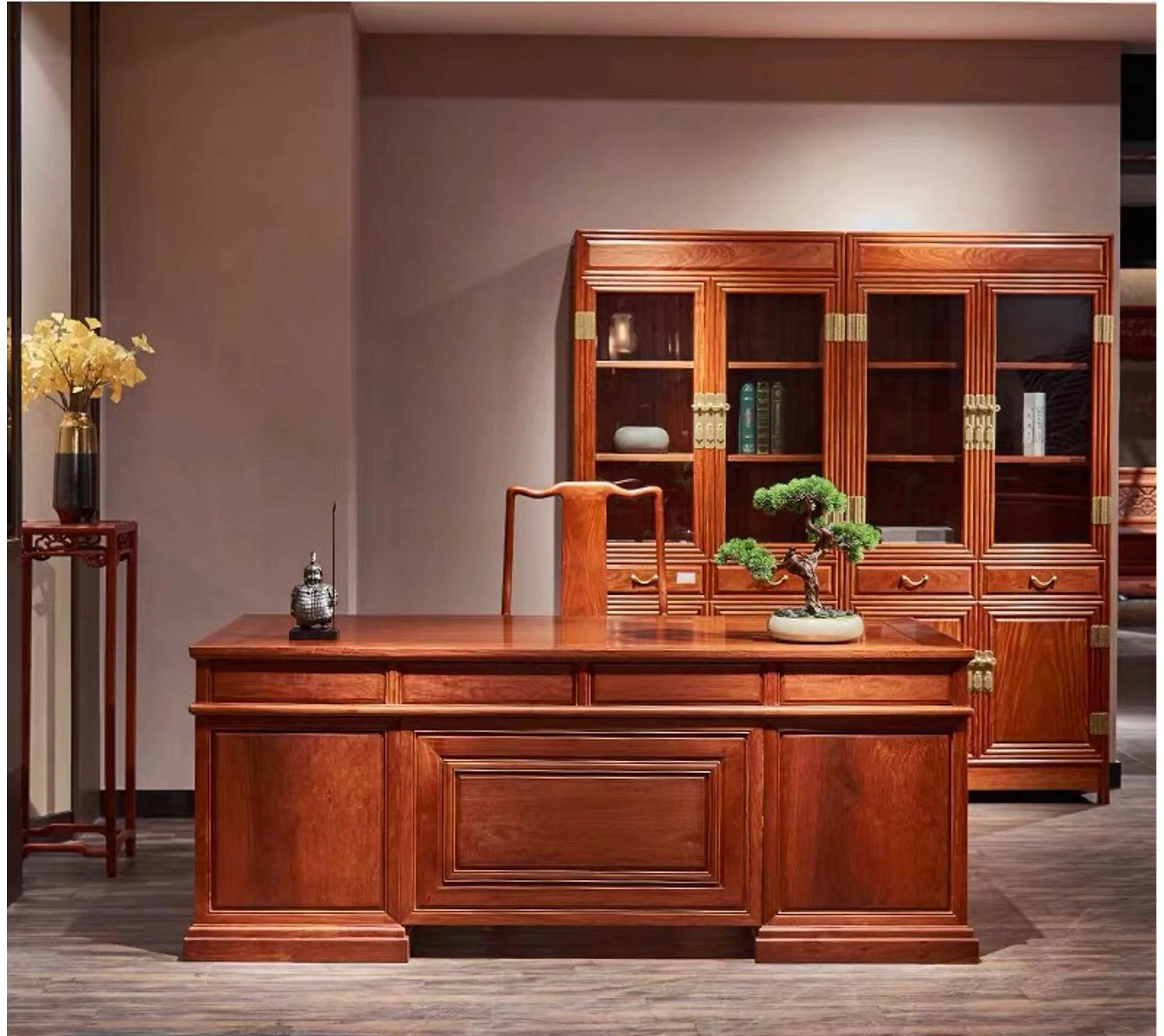 Bàn làm việc gỗ hương sang trọng - BLVGVP43 Bàn làm việc gỗ hương sang trọng - BLVGVP43