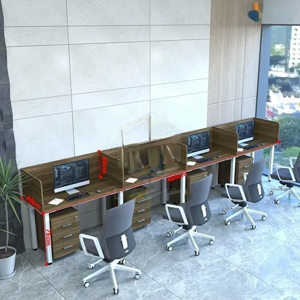 Cụm Bàn Làm Việc 4 Người 4m8 Vách Ngăn Gỗ – CBLVVP05 Cụm Bàn Làm Việc 4 Người 4m8 Vách Ngăn Gỗ – CBLVVP05