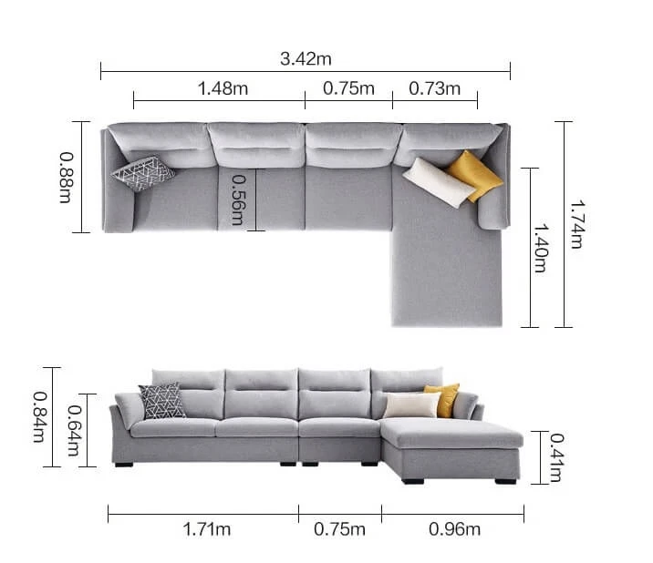 Cân nhắc lựa chọn kích thước cho sofa nỉ phù hợp với không gian Cân nhắc lựa chọn kích thước cho sofa nỉ phù hợp với không gian